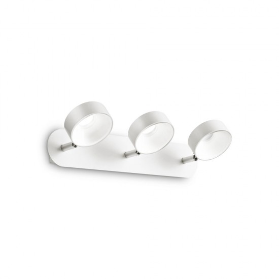Lustra Plafon Ideal Lux Oby Pl3 Led, Alb, 196701, Italia