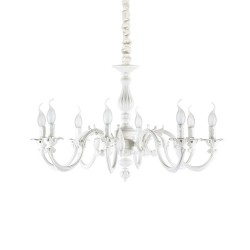 Candelabru Ideal Lux Justine Sp8 E14, Alb, 197524, Italia
