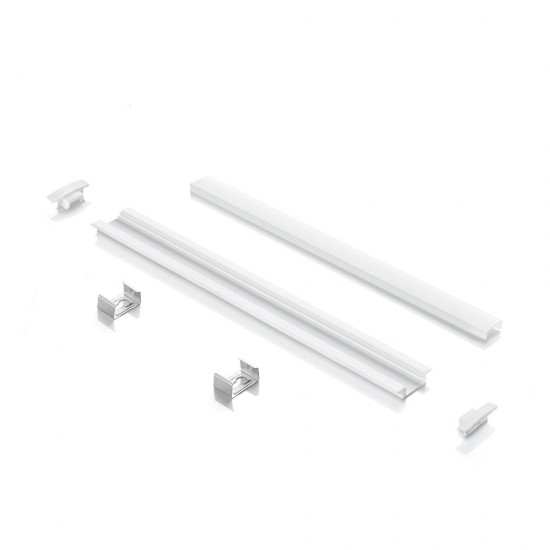 Profil Banda Led Ideal Lux Slot Rec Trim D25Xd5 2000 Mm Wh Alb, 203102, Italia