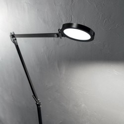 Lampadar Ideal Lux Futura Pt Nero Led, Negru, 204949, Italia