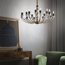Candelabru Ideal Lux Vanity Sp15 E14, Auriu, 206639, Italia