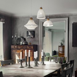 Pendul Ideal Lux Lugano Sp1 D16 E27, Auriu, 206820, Italia