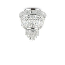 Lustra Plafon Ideal Lux Dubai Pl3 Cromo E14, Crom, 207162, Italia