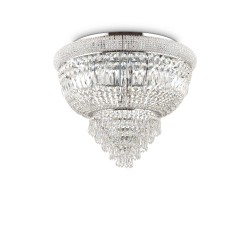 Lustra Plafon Ideal Lux Dubai Pl6 Cromo E14, Crom, 207186, Italia