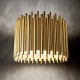 Suspensie Ideal Lux Pan Sp5 E27, Auriu, 208817, Italia