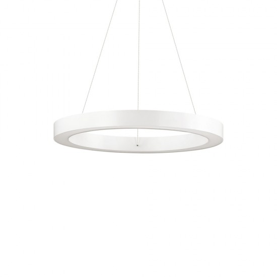Suspensie Ideal Lux Oracle Round D50 Bianco Led, Alb, 211404, Italia