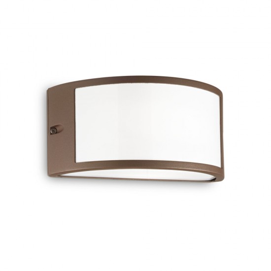 Aplica Exterior Ideal Lux Rex-1 Ap1 Coffee E27, Cupru, 213217, Italia
