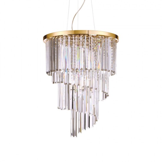 Candelabru Ideal Lux Carlton Sp12 Oro E14, Auriu, 213521, Italia