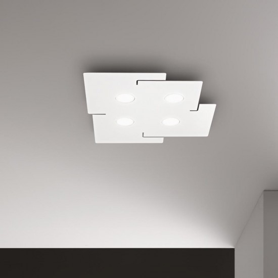 Plafoniera Tehnica Ideal Lux Totem Pl4 Gx53, Alb, 215778, Italia