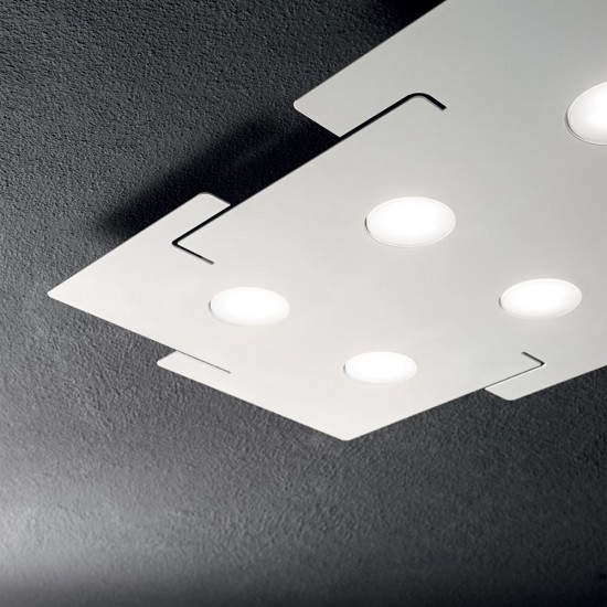 Plafoniera Tehnica Ideal Lux Totem Pl6 Gx53, Alb, 215785, Italia