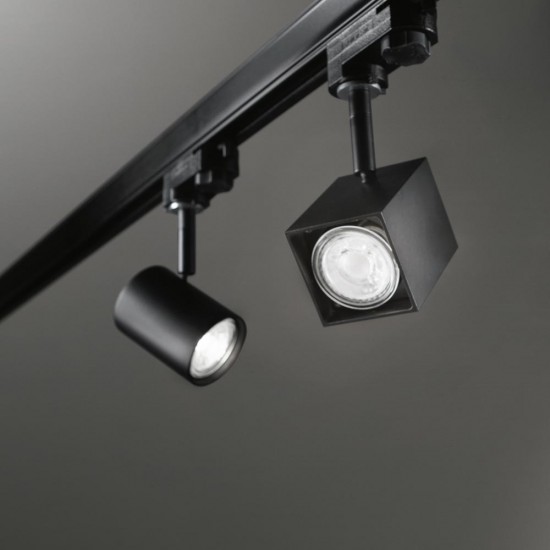 Downlight pe Sina 3 Faze Ideal Lux Spot Track Nero Gu10, Negru, 229720, Italia
