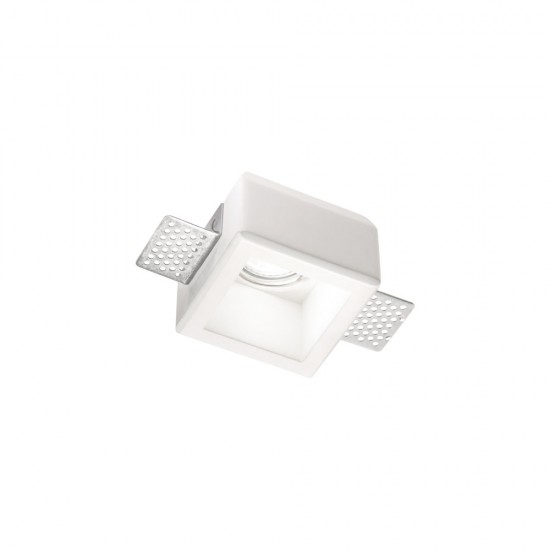 Downlight Standard Ideal Lux Samba Square D55 Gu10, Alb, 229997, Italia