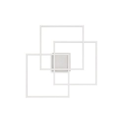 Lustra Plafon Ideal Lux Frame Pl Quadrato Bianco Led, Alb, 230702, Italia