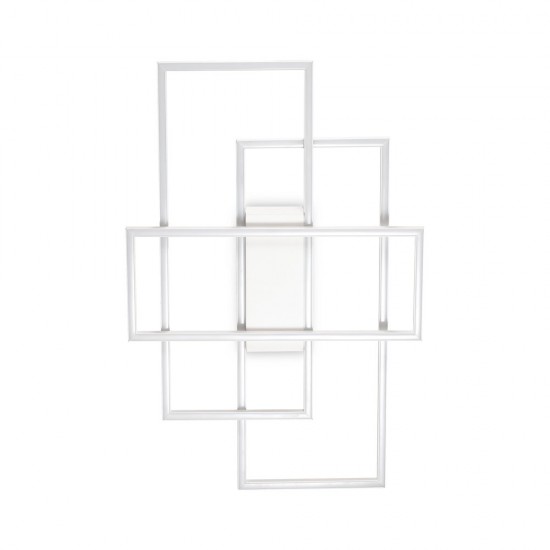 Lustra Plafon Ideal Lux Frame Pl Rettangolo Bianco Led, Alb, 230726, Italia