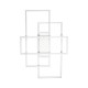 Lustra Plafon Ideal Lux Frame Pl Rettangolo Bianco Led, Alb, 230726, Italia