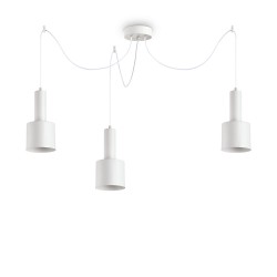 Suspensie Ideal Lux Holly Sp3 Bianco E27, Alb, 231587, Italia