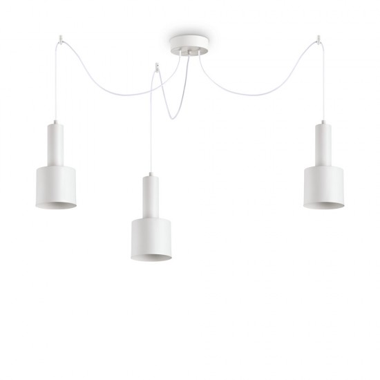 Suspensie Ideal Lux Holly Sp3 Bianco E27, Alb, 231587, Italia