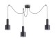 Suspensie Ideal Lux Holly Sp3 Nero E27, Negru, 231594, Italia