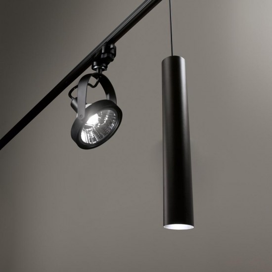 Pendul Sina 3 Faze Ideal Lux Look Track Nero Gu10 , Negru, 231631, Italia
