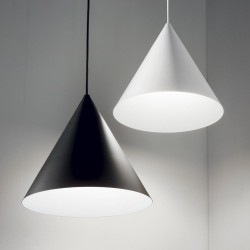 Pendul Ideal Lux A-Line Sp1 D30 Nero E27, Negru, 232744, Italia