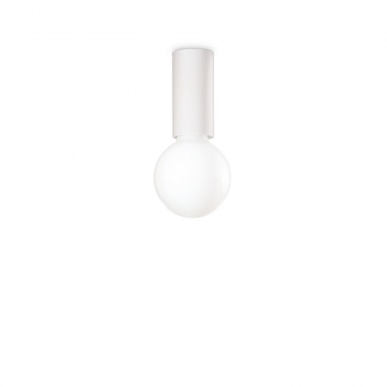 Plafoniera Ideal Lux Petit Pl1 Bianco E27, Alb, 232966, Italia