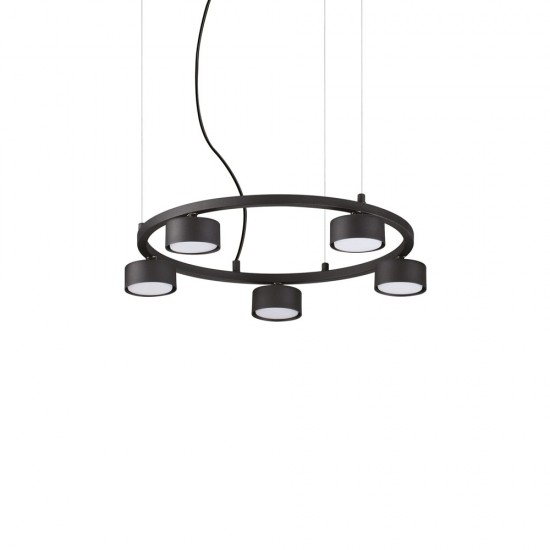 Suspensie Ideal Lux Minor Round Sp5 Gx53, Negru, 235516, Italia