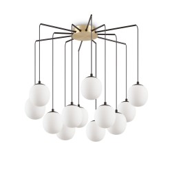 Pendul Ideal Lux Rhapsody Sp12 G9, Auriu/Negru, 236957, Italia