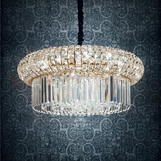 Suspensie Ideal Lux Nabucco Sp16 E14  , Auriu, 237800, Italia