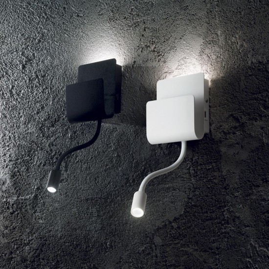Aplica Ideal Lux Probe Ap2 Nero Led, Negru, 237930, Italia