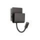 Aplica Ideal Lux Probe Ap2 Nero Led, Negru, 237930, Italia