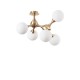 Lustra Plafon Ideal Lux Nodi Pl5 Ottone Satinato E14 , Alama, 241050, Italia
