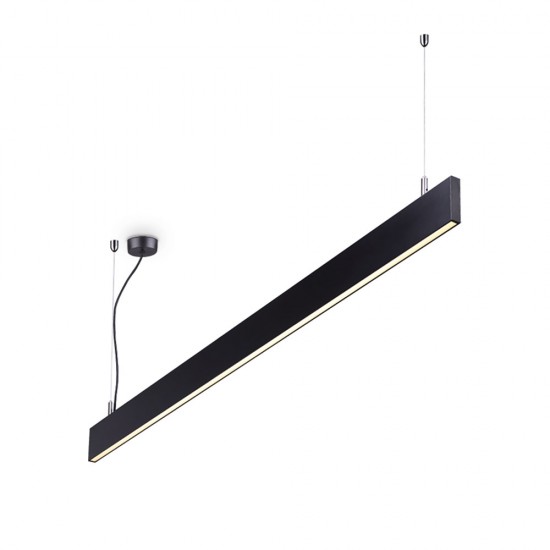 Suspensie Tehnica Ideal Lux Linus Sp Bk 3000K Led, Negru, 241975, Italia