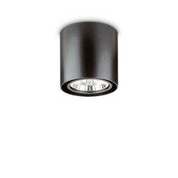 Downlight Aplicat Ideal Lux Mood Pl1 D15 Round Nero Gu10 , Negru, 243450, Italia