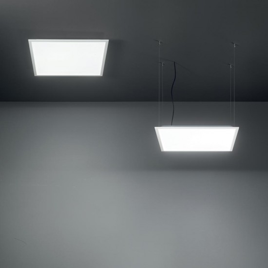 Plafoniera Tehnica Ideal Lux Led Panel Fi 4000K Cri90 LED, Alb, 244181, Italia