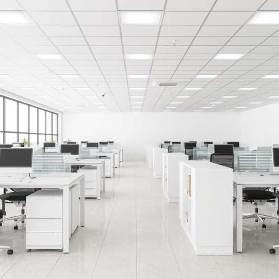 Plafoniera Tehnica Ideal Lux Led Panel Fi 4000K Cri90 LED, Alb, 244181, Italia