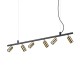 Suspensie Ideal Lux Dynamite Sp6 Ottone Satinato Gu10, , 244648, Italia