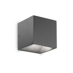 Aplica Exterior Ideal Lux Rubik Ap1 D10 Antracite 3000K Led, Antracit, 247083, Italia