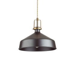 Pendul Ideal Lux Eris-1 Sp1 Nero E27, Auriu, 249056, Italia