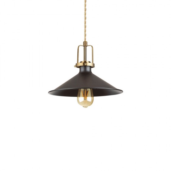 Pendul Ideal Lux Eris-3 Sp1 Nero E27, Auriu, 249070, Italia