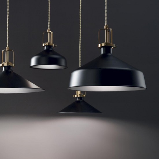 Pendul Ideal Lux Eris-4 Sp1 Nero E27, Auriu, 249087, Italia