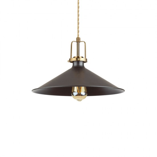 Pendul Ideal Lux Eris-4 Sp1 Nero E27, Auriu, 249087, Italia