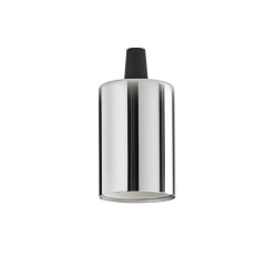 Pendul fara Cablu Ideal Lux Portalampada E27 Liscio Cromo E27, Crom, 249230, Italia