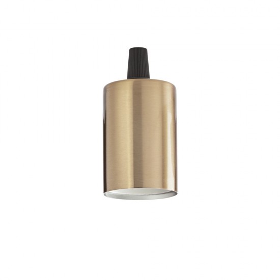 Pendul fara Cablu Ideal Lux Portalampada E27 Liscio Ottone Brunito E27, Alama, 249247, Italia