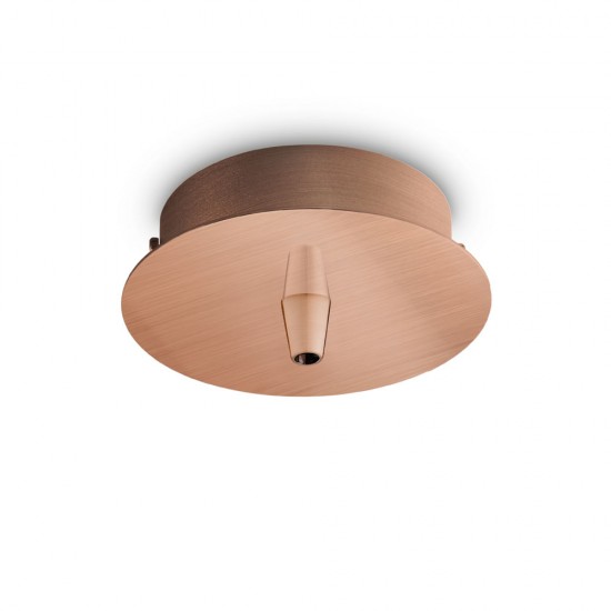 Baza pt Suspensie Rosone Standard 1 Luce Rame Brunito Cupru, 249278, Ideal Lux Italia