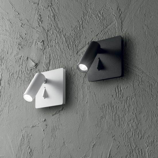 Aplica Ideal Lux Lite Ap Nero LED, Negru, 250113, Italia