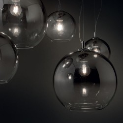Pendul Ideal Lux Nemo Sp1 D40 Fade E27 , Transparent, 250359, Italia
