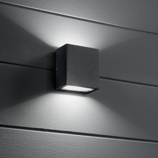 Aplica Exterior Ideal Lux Argo Antracite 3000K Led, Antracit, 250946, Italia