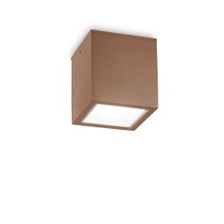 Plafoniera Exterior Ideal Lux Techo Pl1 Big Coffee Gu10, Cafeniu, 251547, Italia