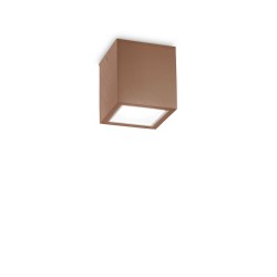 Plafoniera Exterior Ideal Lux Techo Pl1 Small Coffee Gu10, Cafeniu, 251592, Italia