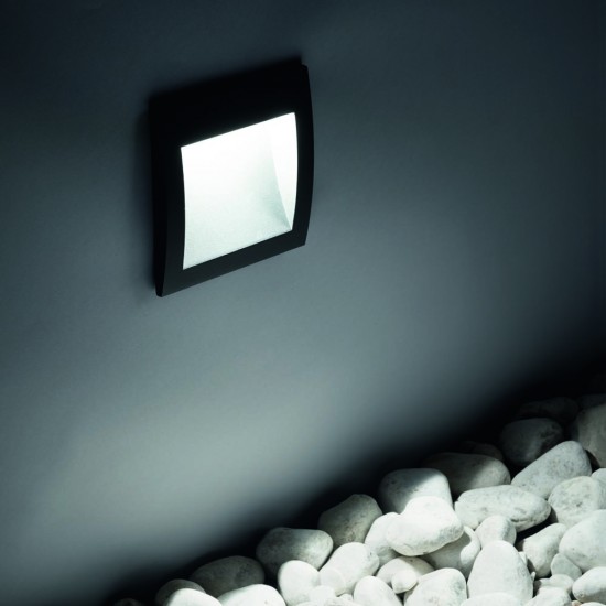 Aplica Scara Ideal Lux Wire Ap Small Antracite Led, Antracit, 255521, Italia